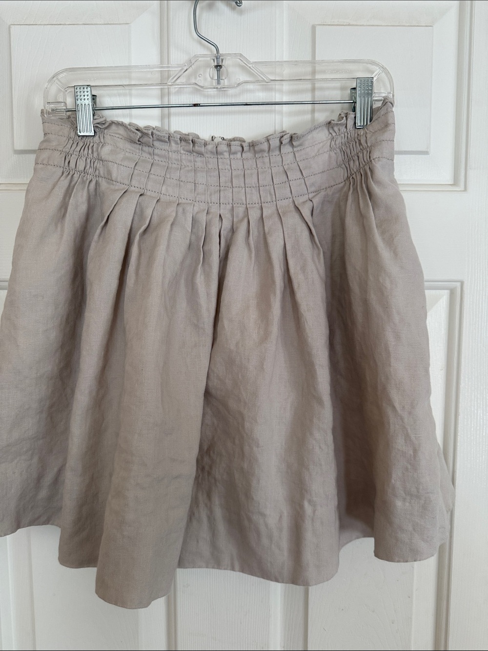 J.Crew lined 100% Linen  Summer skirt with pockets size 4